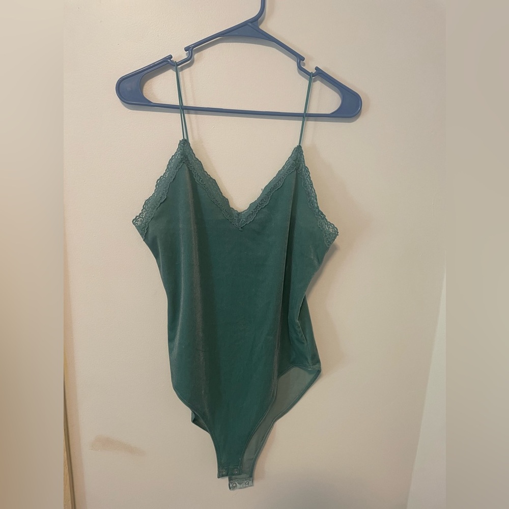 Blue top body suit